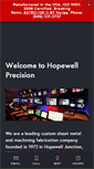 Mobile Screenshot of hopewell-precision.com